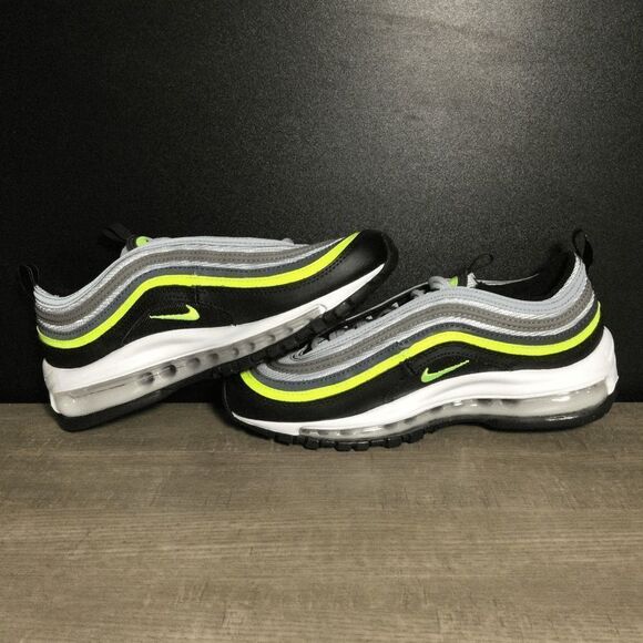 Nike Air Max 97 GS Platinum Black Volt Sneakers 921522-030 Youth Size 4Y - Picture 4 of 7